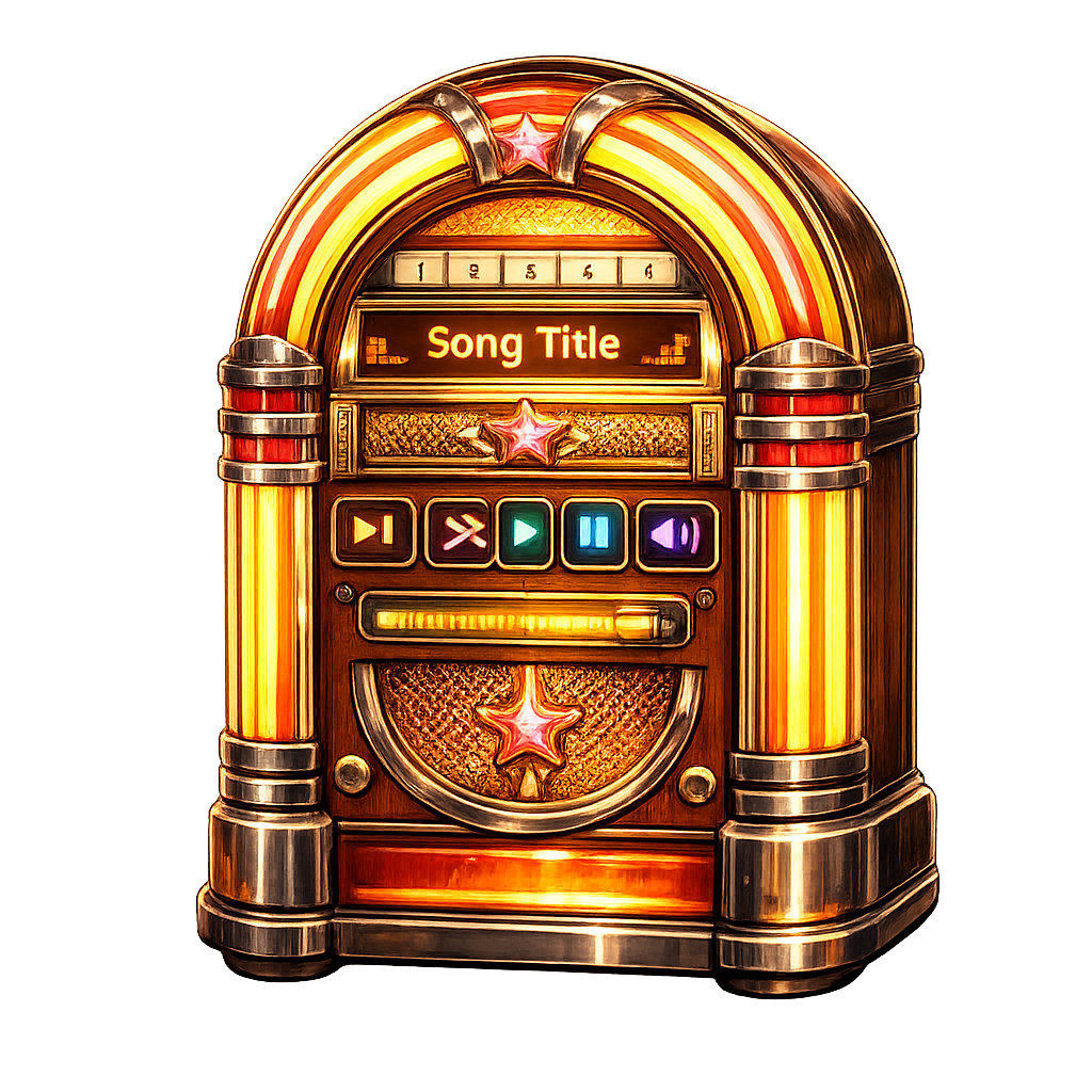 Vintage music jukebox